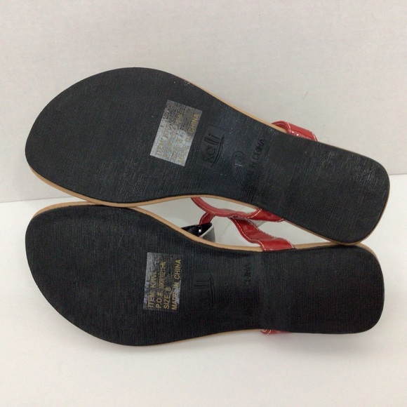 Kalli “KIWI” Red White & Blue Sandals, 8 - Picture 6 of 8